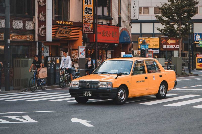 Prendre le taxi au Japon